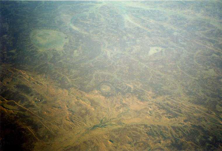 Central Australia from 10,000 metres above