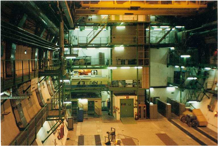 Hall of Aleph detector 80 meters under ground