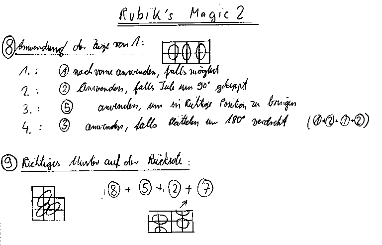 Rubik's Magic solution